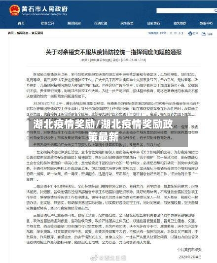 湖北疫情奖励/湖北疫情奖励政策最新-第2张图片