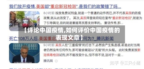 【评论中国疫情,如何评价中国疫情的表现文章】-第1张图片