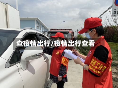 查疫情出行/疫情出行查看-第1张图片