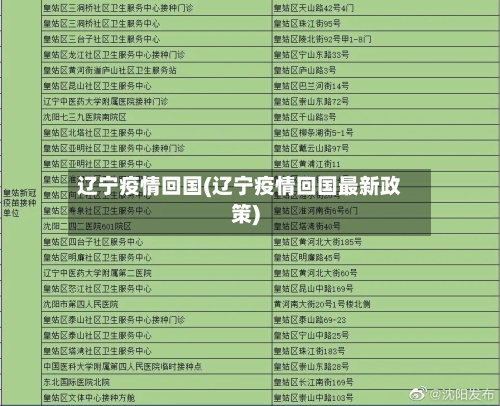 辽宁疫情回国(辽宁疫情回国最新政策)-第1张图片