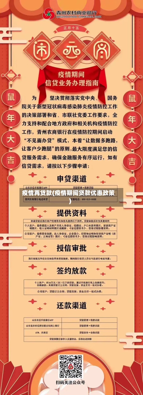 疫情再贷款(疫情期间贷款优惠政策)-第3张图片